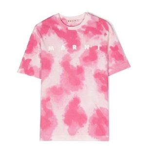 Marni pink tye die tshirt